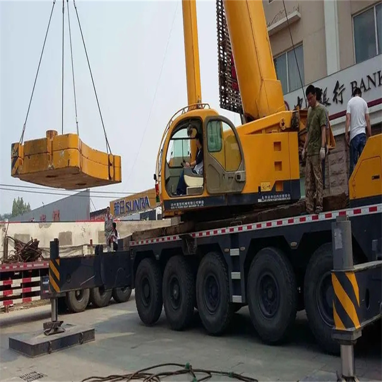 义马当地吊车出租|机器吊装|75吨|工厂搬迁服务